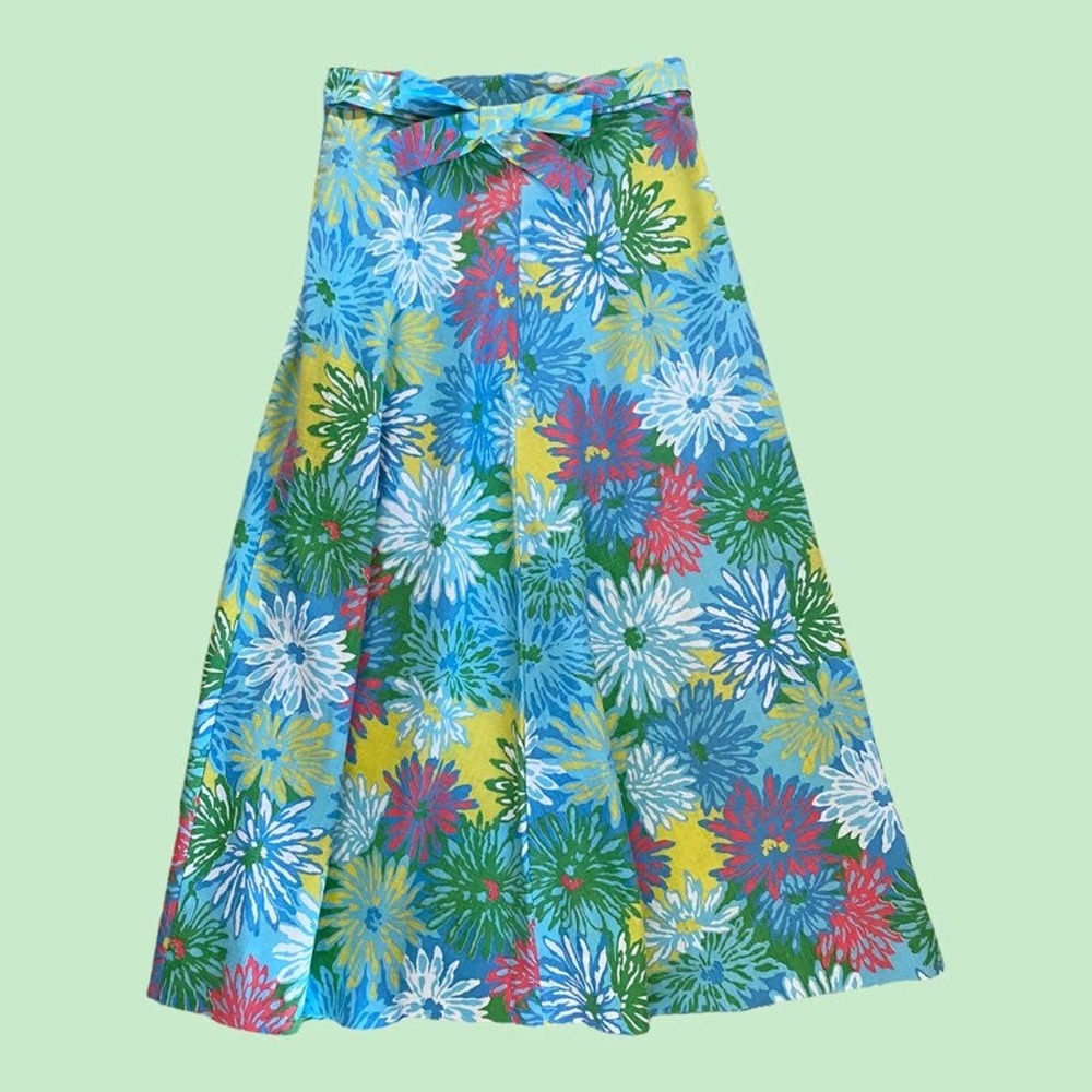 Vintage 1960s Wrap Skirt Size Medium